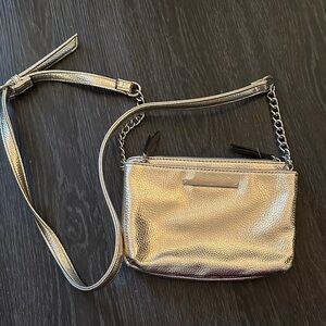 Nine West Shiny Gold Crossbody Bag